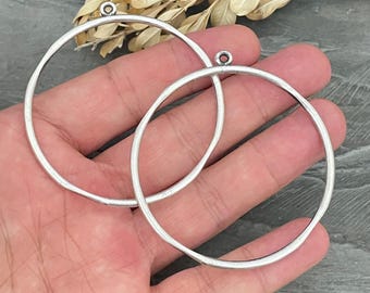 Componentes para pendientes: estilo bohemio colgante - chapado en plata antigua - 7054