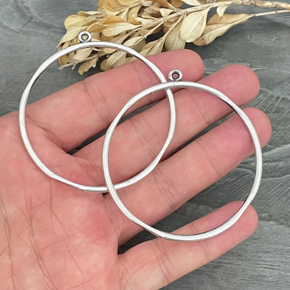 Earring Findings: Boho Dangle Style - Antique Silver Plated - 7054