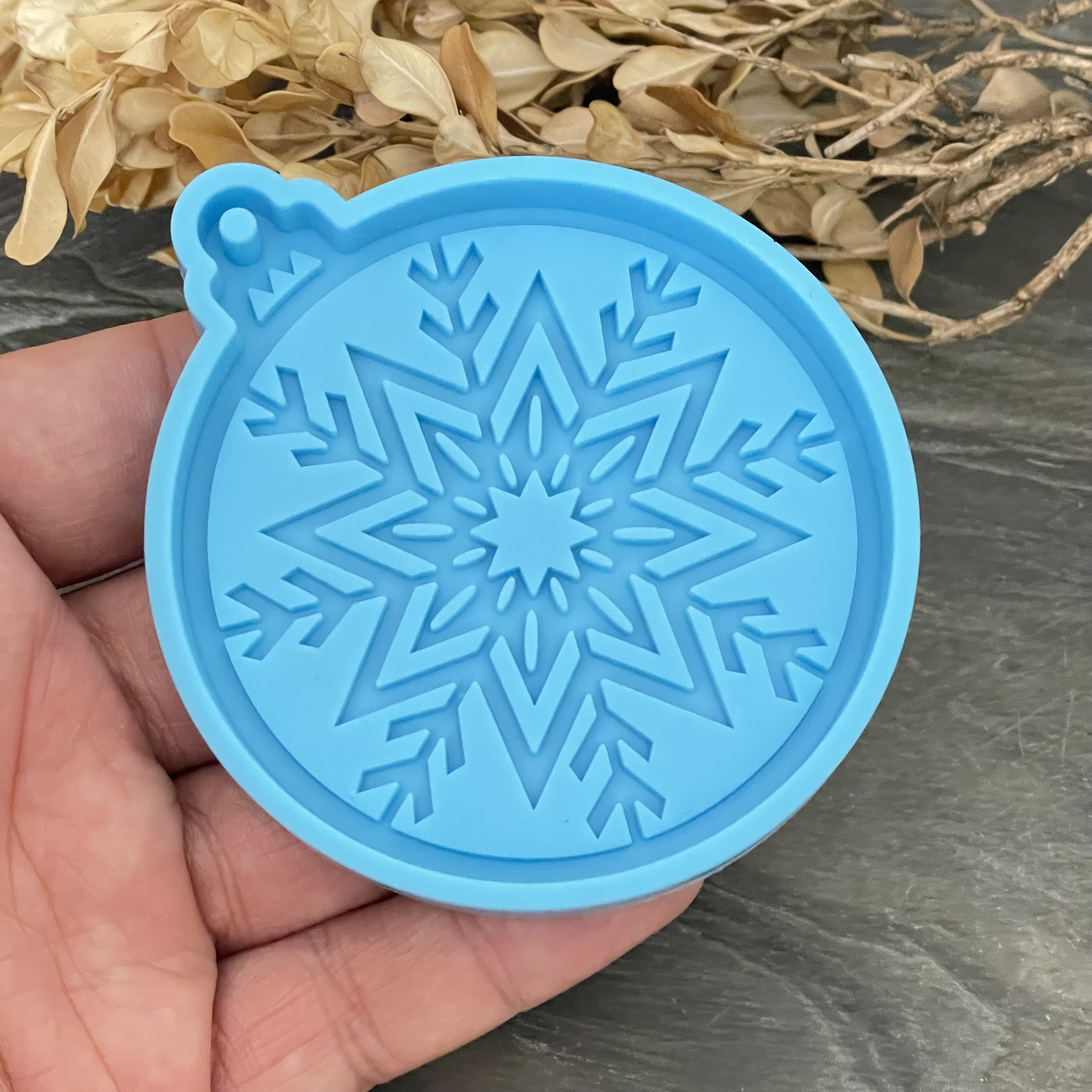 Snowflake mold for Christmas. Silicone Molds for Resin - 6013