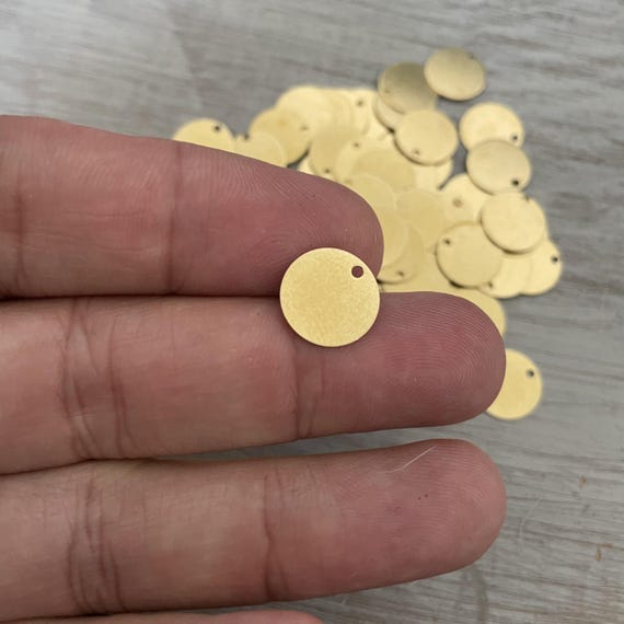 Raw Brass Earring Findings: Approx. 45 Pieces for Jewelry Making - 3045