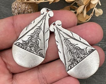 Fornituras para pendientes de plata y latón - Materiales para la fabricación de joyas - 8142