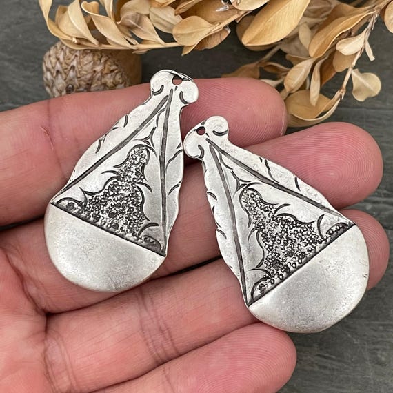 Silver and Brass Earring Findings - Jewelry Making Supplies - 8142