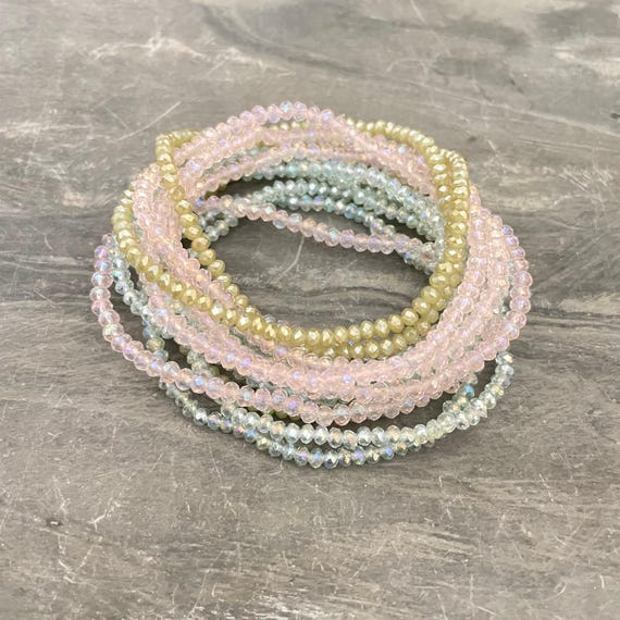 Beaded Bracelet Collection: Boho Glass and Miyuki Evil Eye (14 Pieces) - 5412