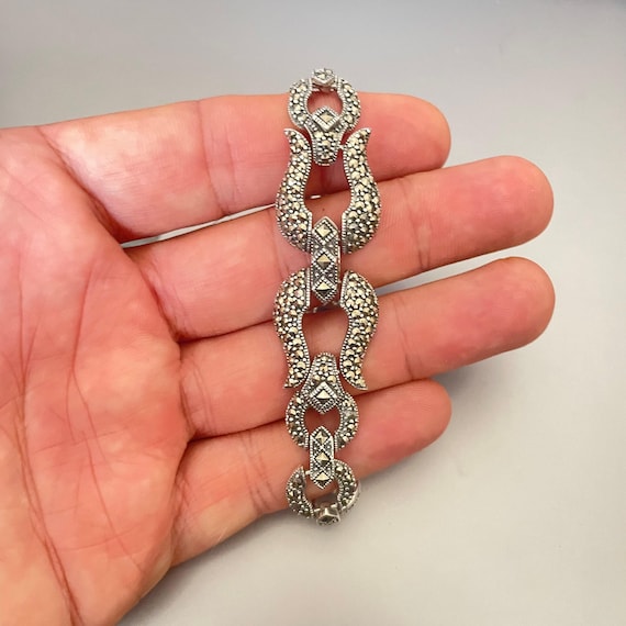 Sterling Silver Bracelet: Vintage Mesh Chain - Handcrafted Retro Style - 2008