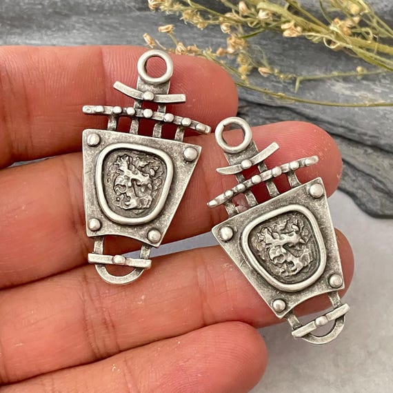 Boho Charm Earring Findings Kit: Blank Bezel Settings, DIY Jewelry Supplies