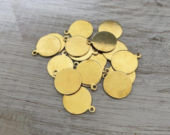 Raw Brass Earring Findings: Jewelry Making Supplies, 16 PCS - 3040