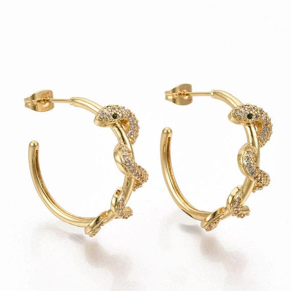 Snake Earrings - Delicate Handcrafted Pieces for a Bohemian Look  5640