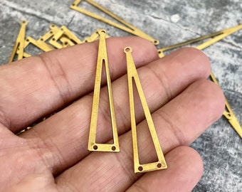 4 Pieces  Raw Brass Earring Findings,One set, endless possibilities. Wholesale earring findings for jewelry making parts.-3101