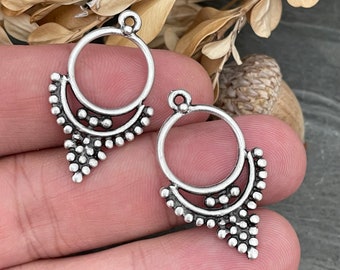 Handmade Jewelry Making.  Jewelry supplies, earrings for women. Silver Brass Earring Findings. 8150