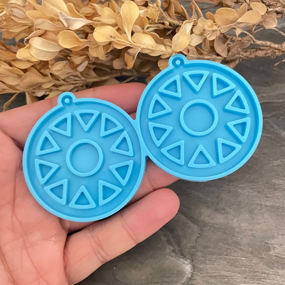 Circle Earring Silicone Mold. Tribal Jewelry Making Mold . 6025