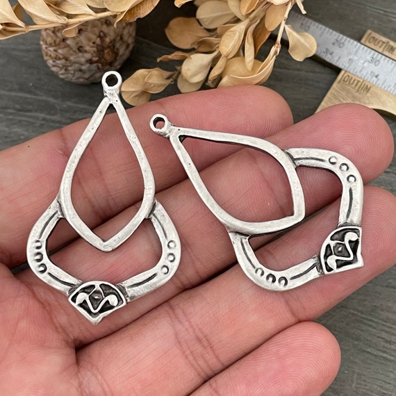 Handmade Jewelry Making.  Jewelry supplies, earrings for women. Silver Brass Earring Findings. 8140