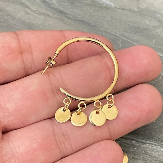 Minimalist Layered Earrings - Delicate Handcrafted Pieces for a Bohemian Look. 5603