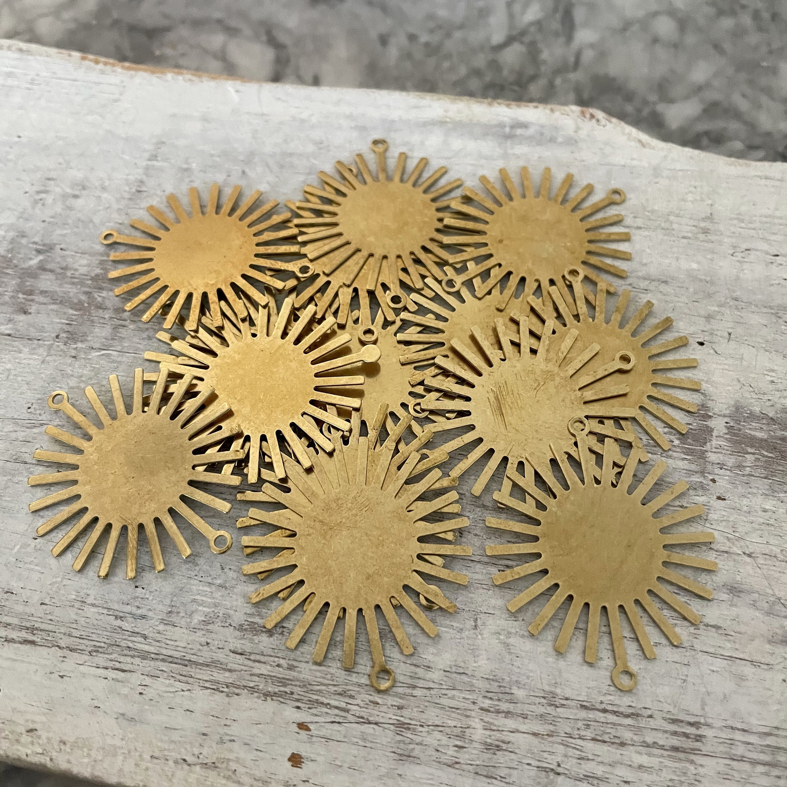 88 PCS - Raw Brass Earring Findings-One set, endless possibilities.  Wholesale earring findings for jewelry making parts. No Plated/Coated