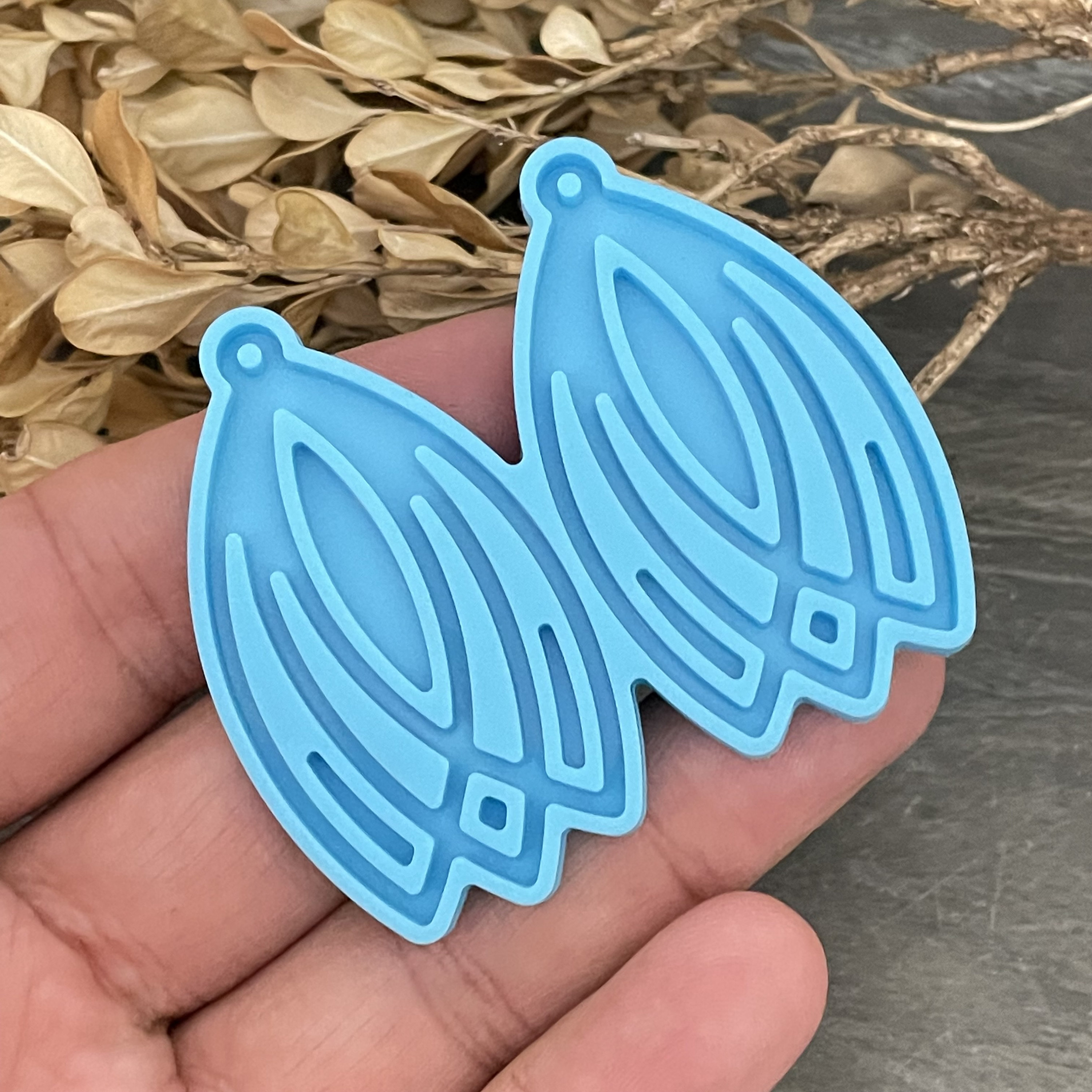 Leaf Silicone Resin Mold. Christmas Epoxy Mold. Resin Molds Silicone - 6012