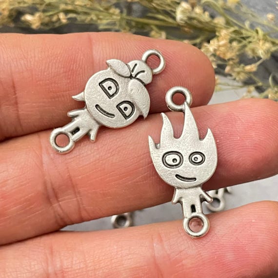 100 Pcs Mini Earring Necklace Charms: DIY Jewelry Making