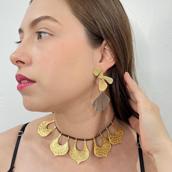 Bohemian Necklace and Earring Set -  5336