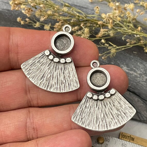 Boho Earring Charms: Resin Blanks and Bezel Settings Kit - 8177