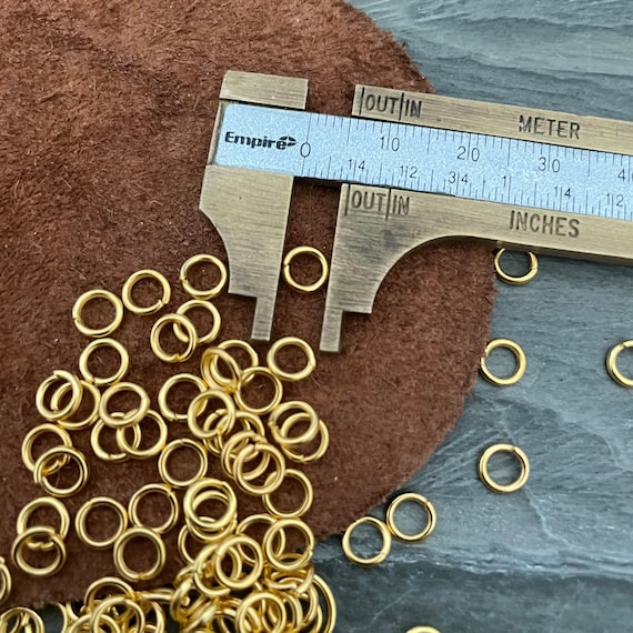 Gold Plated Jump Rings 7mm: Jewelry Making Supplies (12 GR) - 9011