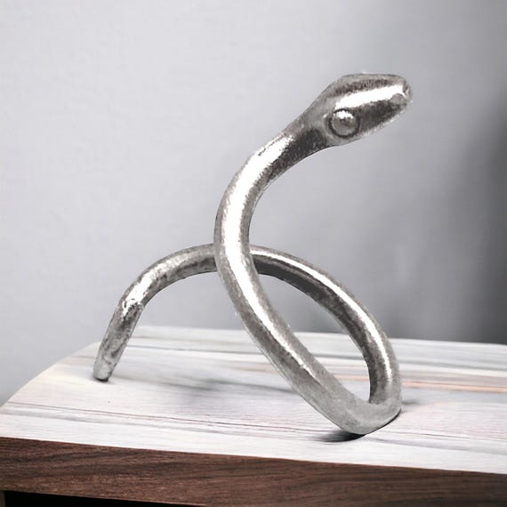 Snake Ring: Boho Adjustable Brass - Vintage Inspired Style