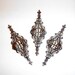 Brass Filigree Pendants- Set of Three