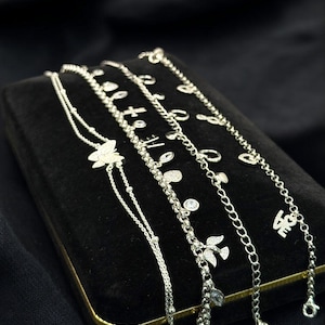 Elegant 925 Silver Anklets, Sterling silver Anklet, 925 Silver jewelry
