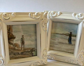 Persuaion art print set. Framed. Jane Austen art.