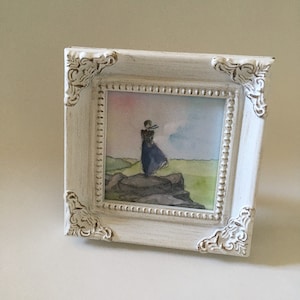 Lámina enmarcada de Orgullo y prejuicio: Escena de Elizabeth Bennet en Derbyshire