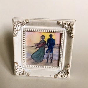 Persuasion Miniature Framed Art Print. Jane Austen Art. image 1