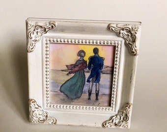 Persuasion Miniature Framed Art Print. Jane Austen Art.