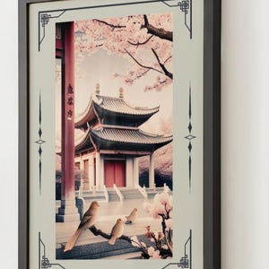 Asian Art Print, Digital Download