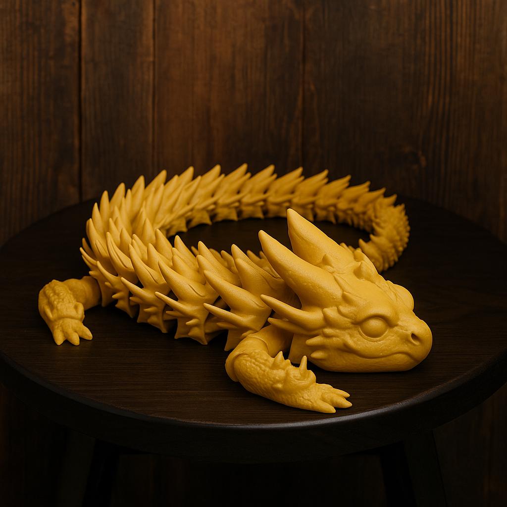 Articulated Flexi Baby Dragon STL File | Cute Moveable 3D Print Toy ...