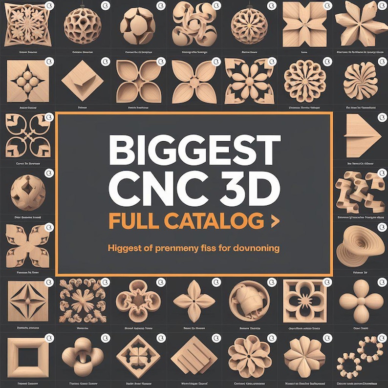 Biggest CNC Router STL Pack: 6000+ STL File for 3D Cnc Router Machine ...