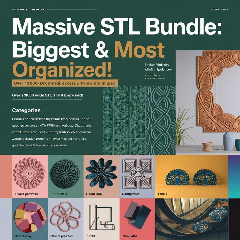 Massive STL 3D Print Files Bundle | Organized Categories (instant ...