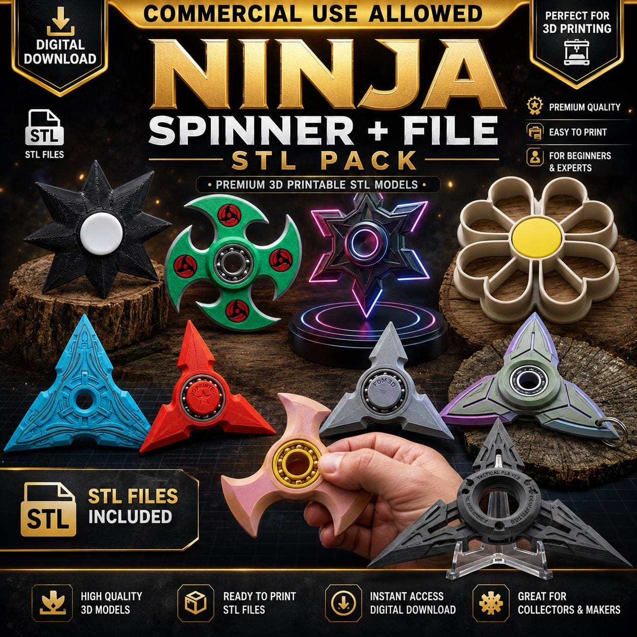 Ninja spinner - Etsy 日本