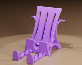 Archivo STL de soporte articulado flexible para teléfono / Soporte para móvil imprimible en 3D (Descarga digital)