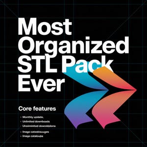 Mega STL-paket | Organiserade 3D-utskriftsfiler (direktnedladdning)