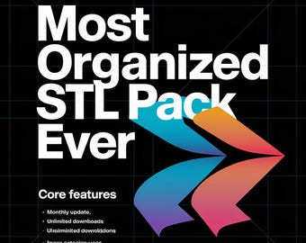 Mega STL Bundle | Organized 3D Printing Files (Instant Download)