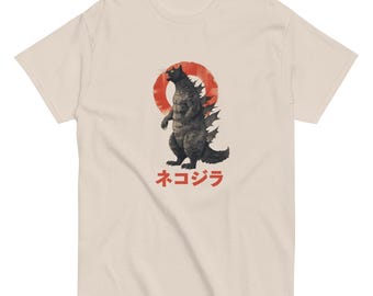 Catzilla T-shirt, Godzilla, Japanese Design, Gift, Monster Cat, Cat Lovers