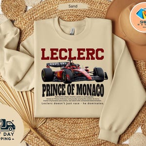 Vintage Charles Leclerc Prince of Monaco Shirt, Ferrari F1 Retro T-Shirt, Formula 1 Leclerc 16 T-shirt, Monaco GP Fan Gift