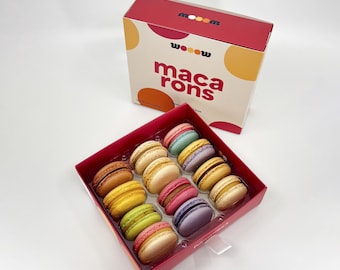 Gourmet French Macarons Gift Box: Assorted Flavors, Gluten-Free