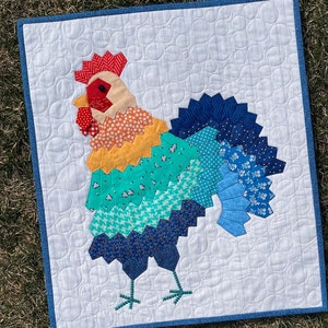 Rooster Mini Dresden Wall Hanging PDF Pattern image 2