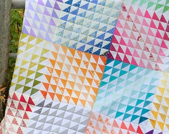 Ombre Colour Palette Quilt or Pillow | PDF pattern