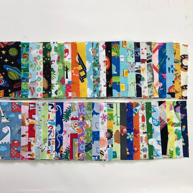 I Spy Fabric Pack Kids 100 Pre-cut 5 Squares image 2