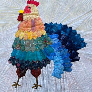 Rooster Mini Dresden Wall Hanging PDF Pattern image 8