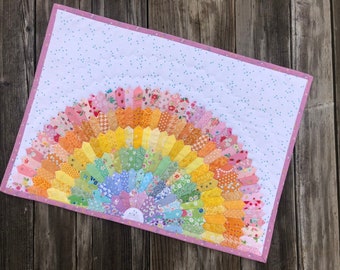 Rainbow Mini Dresden Wall Hanging | PDF Pattern