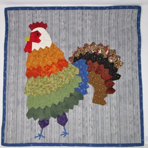 Rooster Mini Dresden Wall Hanging PDF Pattern image 7