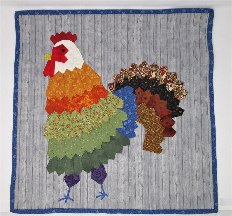 Rooster Mini Dresden Wall Hanging PDF Pattern image 7