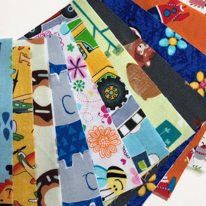 I Spy Fabric Pack Kids 100 Pre-cut 5 Squares image 5