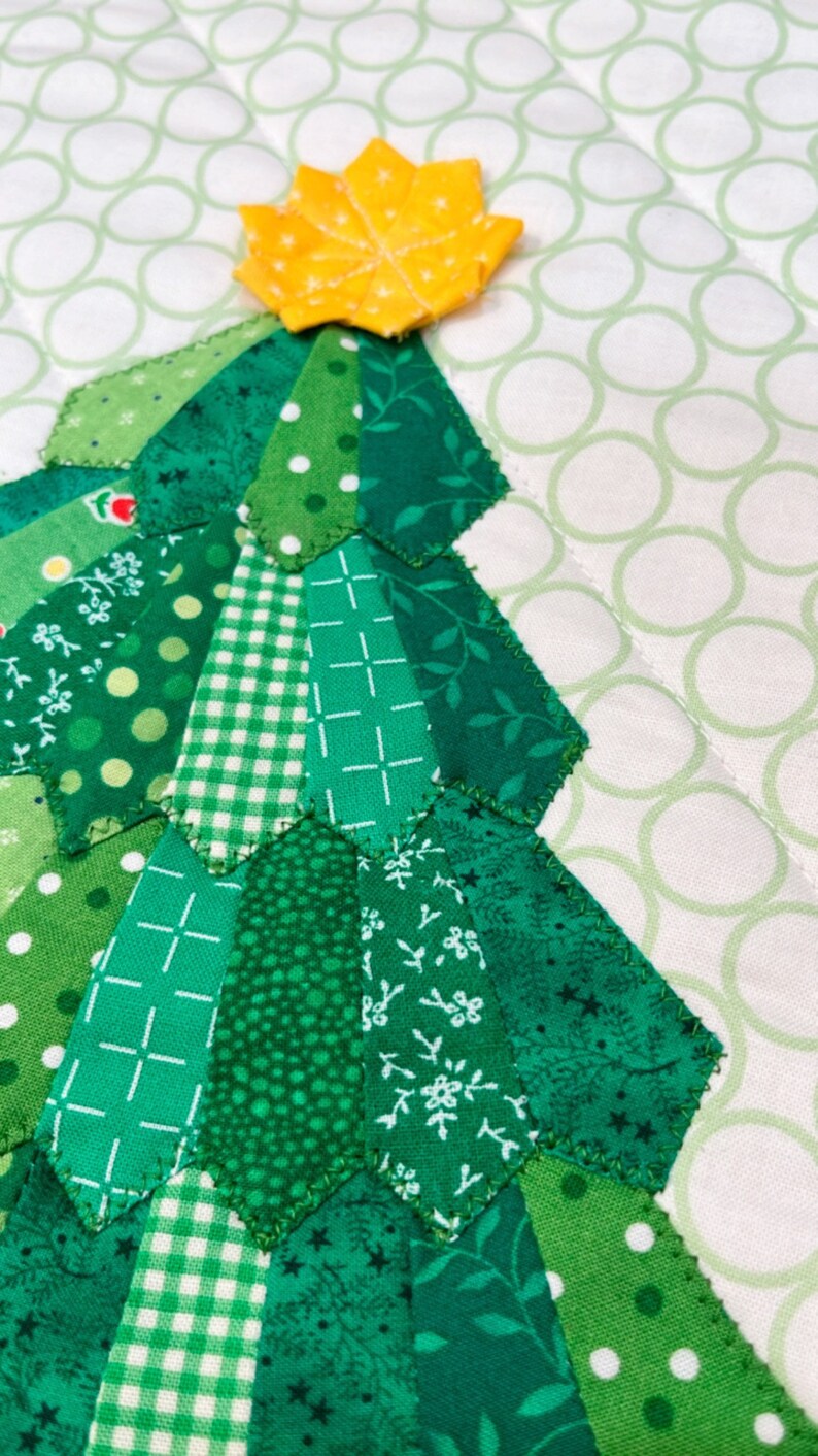 Holiday Tree Mini Dresden Wall Hanging PDF Pattern Etsy