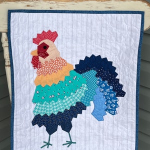 Rooster Mini Dresden Wall Hanging PDF Pattern image 3
